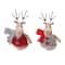 Plush Deer with Sweater Ornament Set